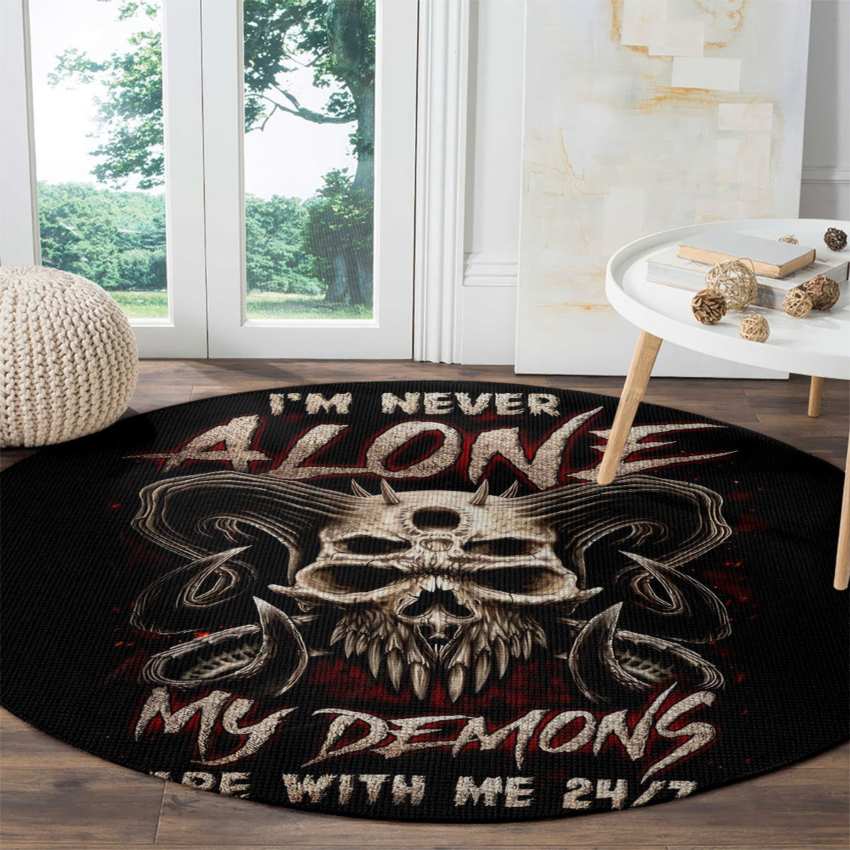 satan-skull-round-carpet-i-never-alone-my-demon-with-me-247