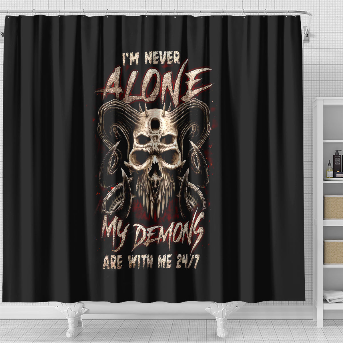 satan-skull-shower-curtain-i-never-alone-my-demon-with-me-247