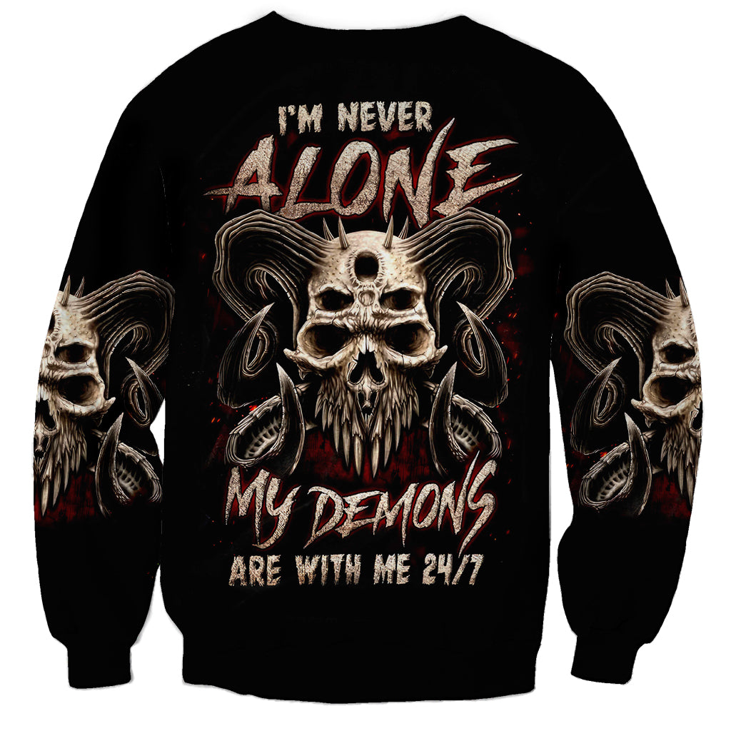 Flower Skull Sweatshirt I Try To Avoid Drama - Wonder Print Shop