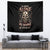 Satan Skull Tapestry I Never Alone My Demon With Me 24/7 - Wonder Print Shop