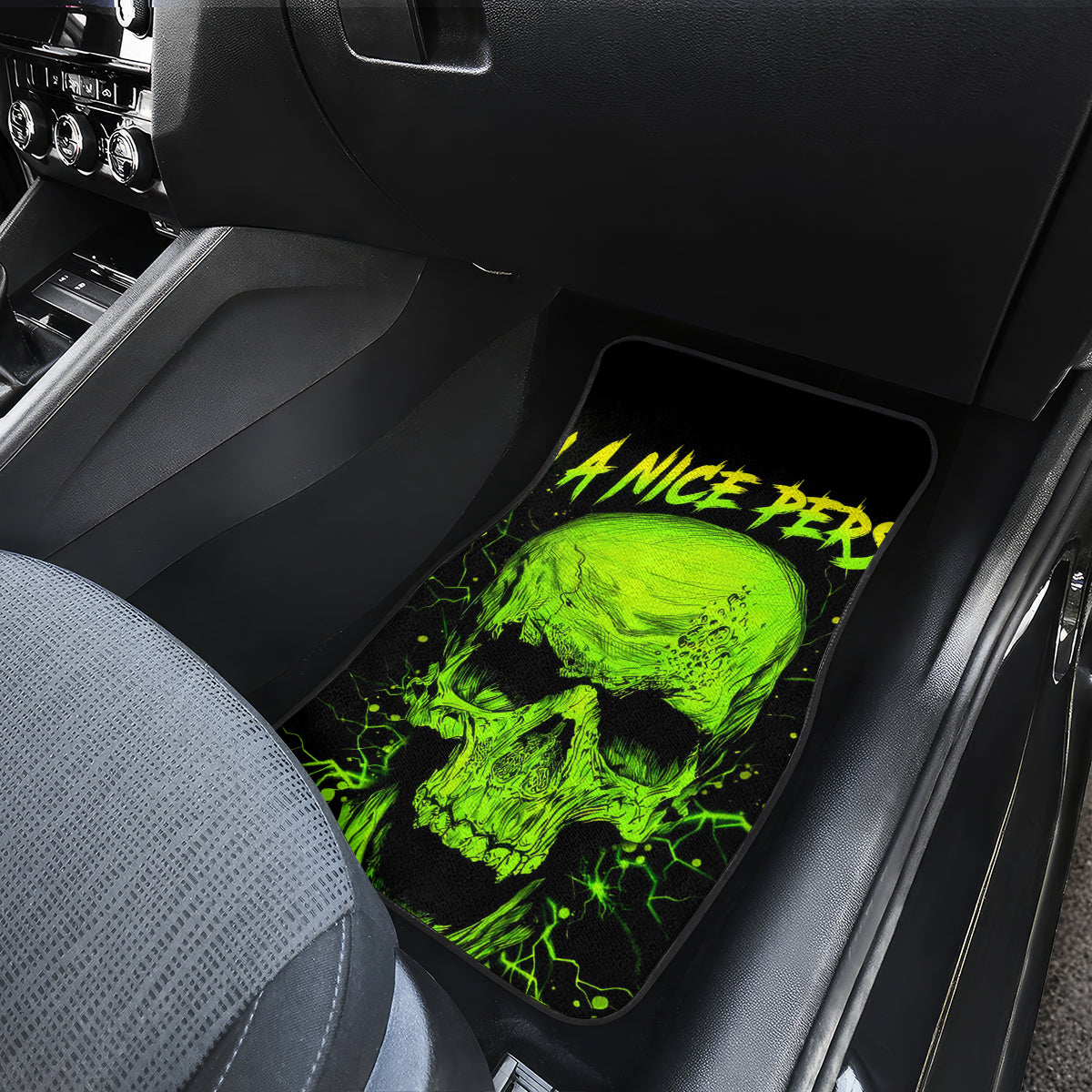 Thunder Skull Car Mats I'm A Nice Person So If I'm An Asshole You Need To Ask Yourself - Wonder Print Shop