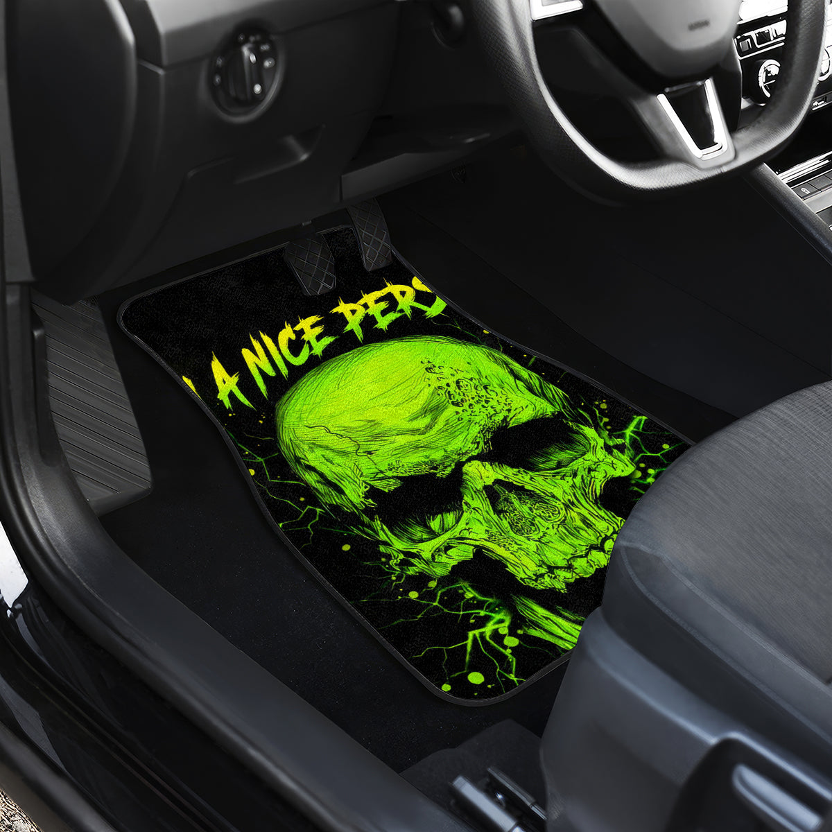 Thunder Skull Car Mats I'm A Nice Person So If I'm An Asshole You Need To Ask Yourself - Wonder Print Shop
