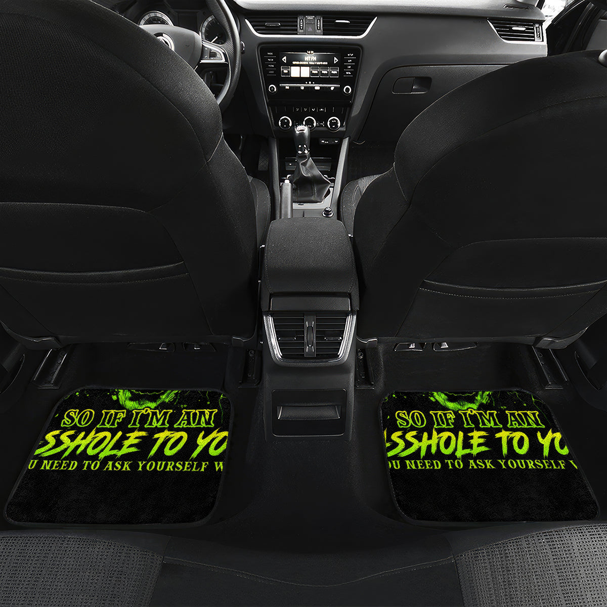 Thunder Skull Car Mats I'm A Nice Person So If I'm An Asshole You Need To Ask Yourself - Wonder Print Shop