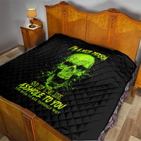 Thunder Skull Quilt I'm A Nice Person So If I'm An Asshole You Need To Ask Yourself - Wonder Print Shop