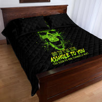 Thunder Skull Quilt Bed Set I'm A Nice Person So If I'm An Asshole You Need To Ask Yourself - Wonder Print Shop