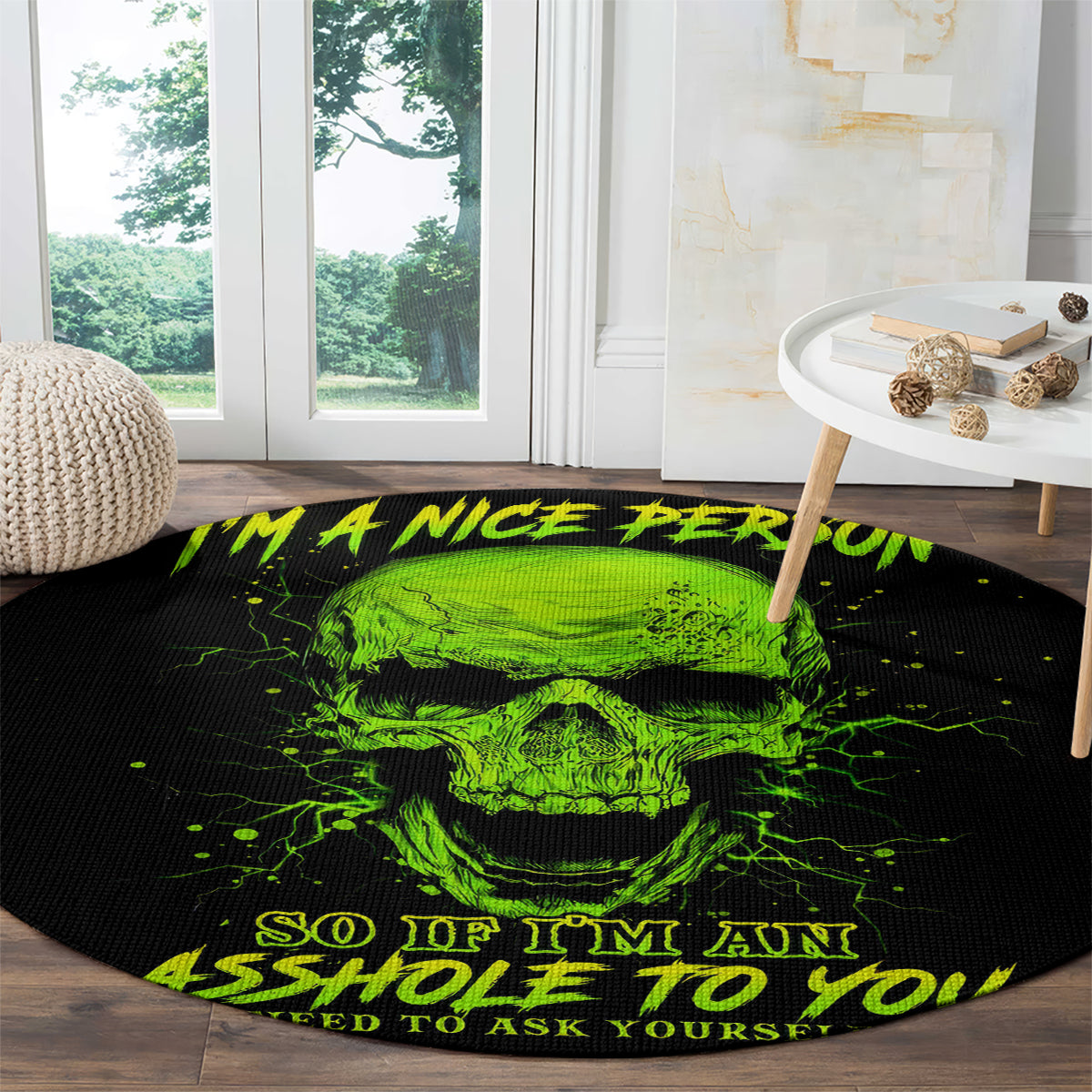 thunder-skull-round-carpet-im-a-nice-person-so-if-im-an-asshole-you-need-to-ask-yourself