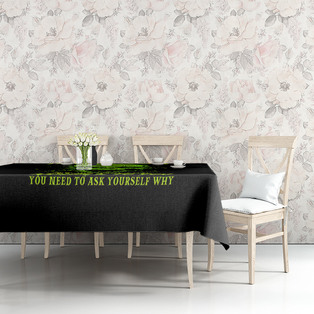 Thunder Skull Tablecloth I'm A Nice Person So If I'm An Asshole You Need To Ask Yourself - Wonder Print Shop