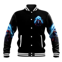 American Skull Baseball Jacket I Talk I Smile But Be Carefull When I Silent - Wonder Print Shop