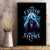 American Skull Canvas Wall Art I Talk I Smile But Be Carefull When I Silent - Wonder Print Shop