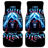 American Skull Car Mats I Talk I Smile But Be Carefull When I Silent - Wonder Print Shop
