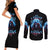 American Skull Couples Matching Short Sleeve Bodycon Dress and Long Sleeve Button Shirts I Talk I Smile But Be Carefull When I Silent - Wonder Print Shop
