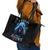 American Skull Leather Tote Bag I Talk I Smile But Be Carefull When I Silent - Wonder Print Shop