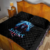 American Skull Quilt Bed Set I Talk I Smile But Be Carefull When I Silent - Wonder Print Shop