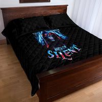 American Skull Quilt Bed Set I Talk I Smile But Be Carefull When I Silent - Wonder Print Shop
