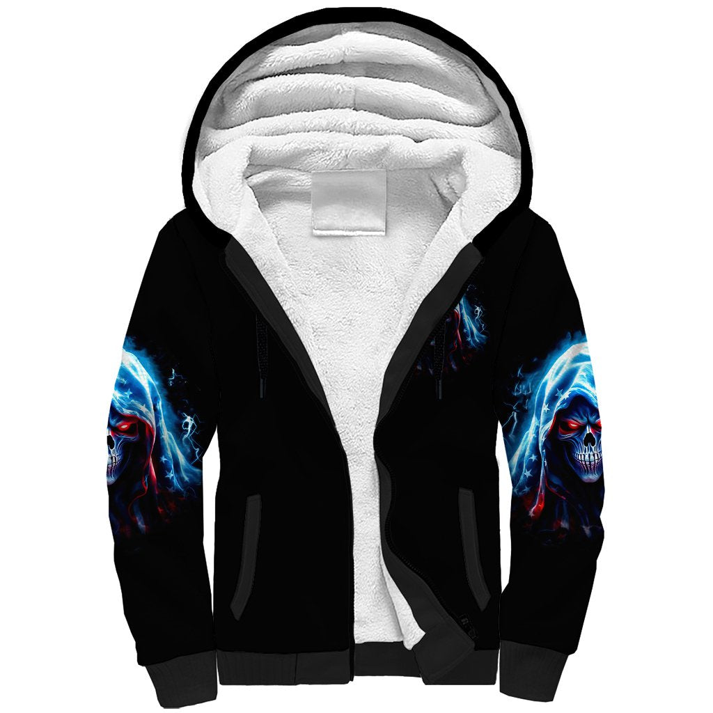 Girl Skull Sherpa Hoodie Don't Try To Figured Me Out I Special Kind - Wonder Print Shop