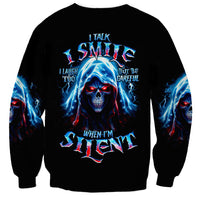 Girl Skull Sweatshirt Don't Try To Figured Me Out I Special Kind - Wonder Print Shop