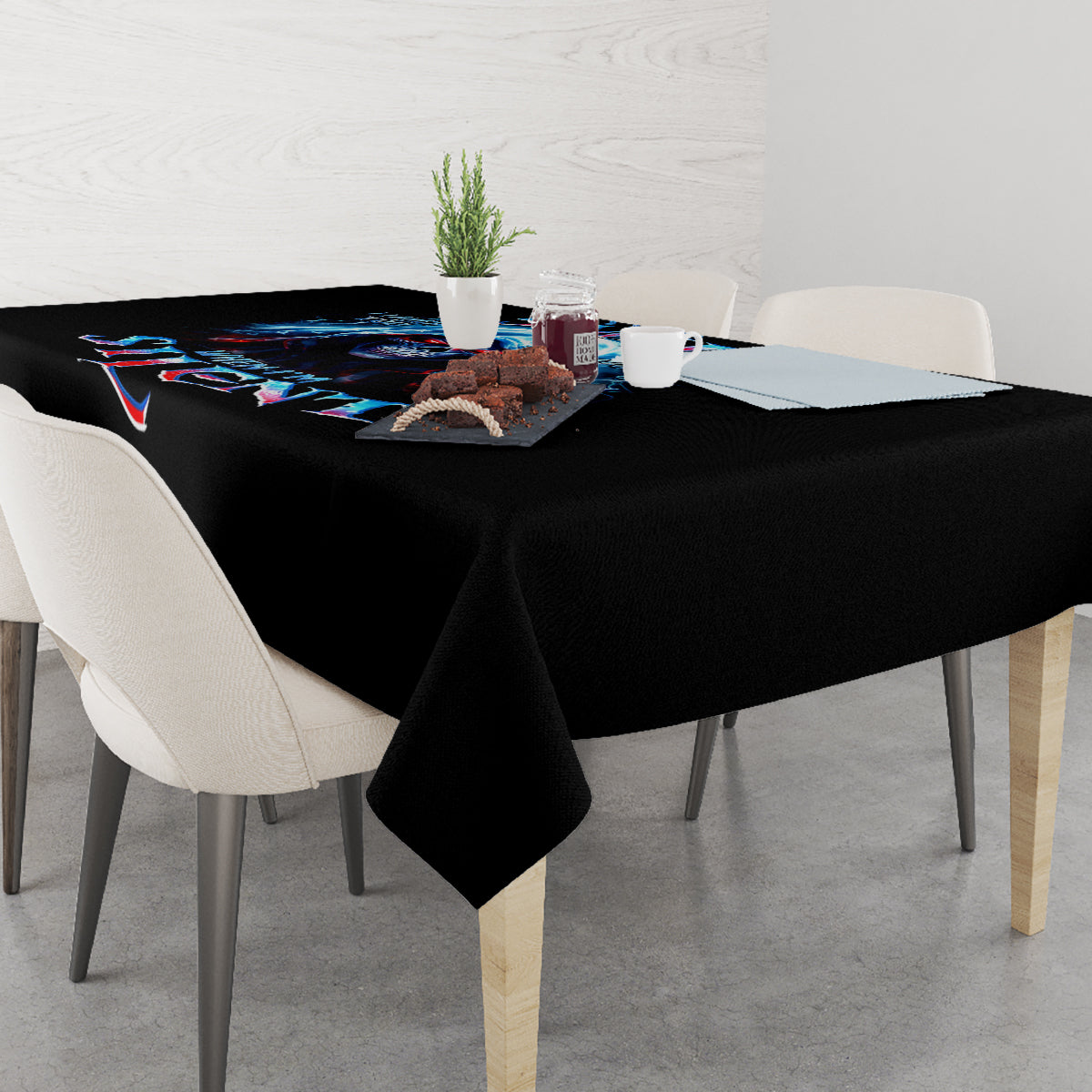 American Skull Tablecloth I Talk I Smile But Be Carefull When I Silent - Wonder Print Shop