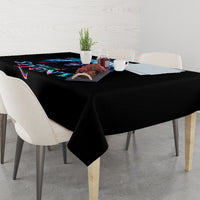 American Skull Tablecloth I Talk I Smile But Be Carefull When I Silent - Wonder Print Shop