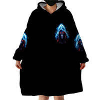 Girl Skull Wearable Blanket Hoodie Don't Try To Figured Me Out I Special Kind - Wonder Print Shop