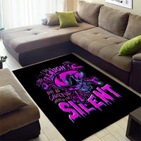 Graffiti Skull Area Rug I Talk I Smile But Be Carefull When I Silent - Wonder Print Shop
