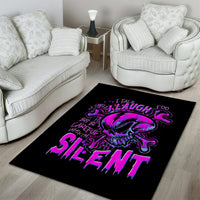 Graffiti Skull Area Rug I Talk I Smile But Be Carefull When I Silent - Wonder Print Shop