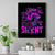 Graffiti Skull Canvas Wall Art I Talk I Smile But Be Carefull When I Silent - Wonder Print Shop