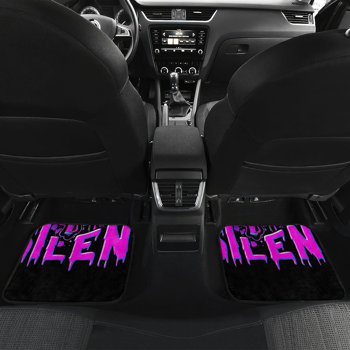 Graffiti Skull Car Mats I Talk I Smile But Be Carefull When I Silent - Wonder Print Shop