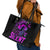 Graffiti Skull Leather Tote Bag I Talk I Smile But Be Carefull When I Silent - Wonder Print Shop
