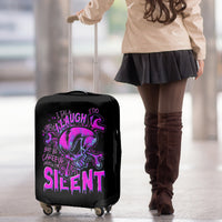Graffiti Skull Luggage Cover I Talk I Smile But Be Carefull When I Silent - Wonder Print Shop