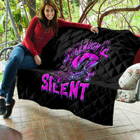 Graffiti Skull Quilt I Talk I Smile But Be Carefull When I Silent - Wonder Print Shop