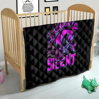 Graffiti Skull Quilt I Talk I Smile But Be Carefull When I Silent - Wonder Print Shop