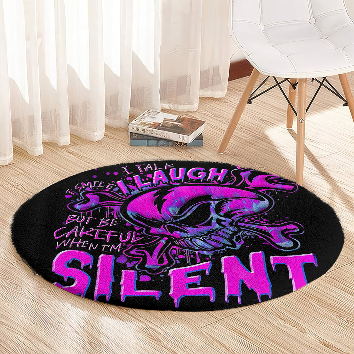 graffiti-skull-round-carpet-i-talk-i-smile-but-be-carefull-when-i-silent