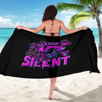Graffiti Skull Sarong I Talk I Smile But Be Carefull When I Silent - Wonder Print Shop
