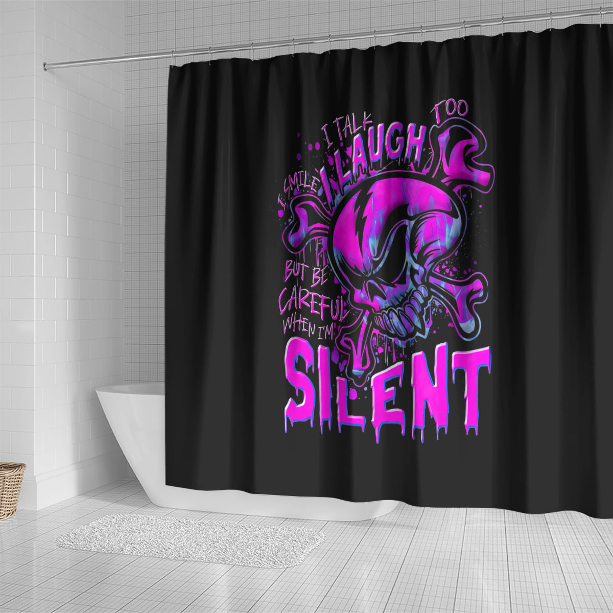 graffiti-skull-shower-curtain-i-talk-i-smile-but-be-carefull-when-i-silent