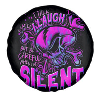 Graffiti Skull Spare Tire Cover I Talk I Smile But Be Carefull When I Silent - Wonder Print Shop