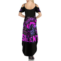 Girl Skull Summer Maxi Dress I Sweet Girl Full Of Crazy - Wonder Print Shop