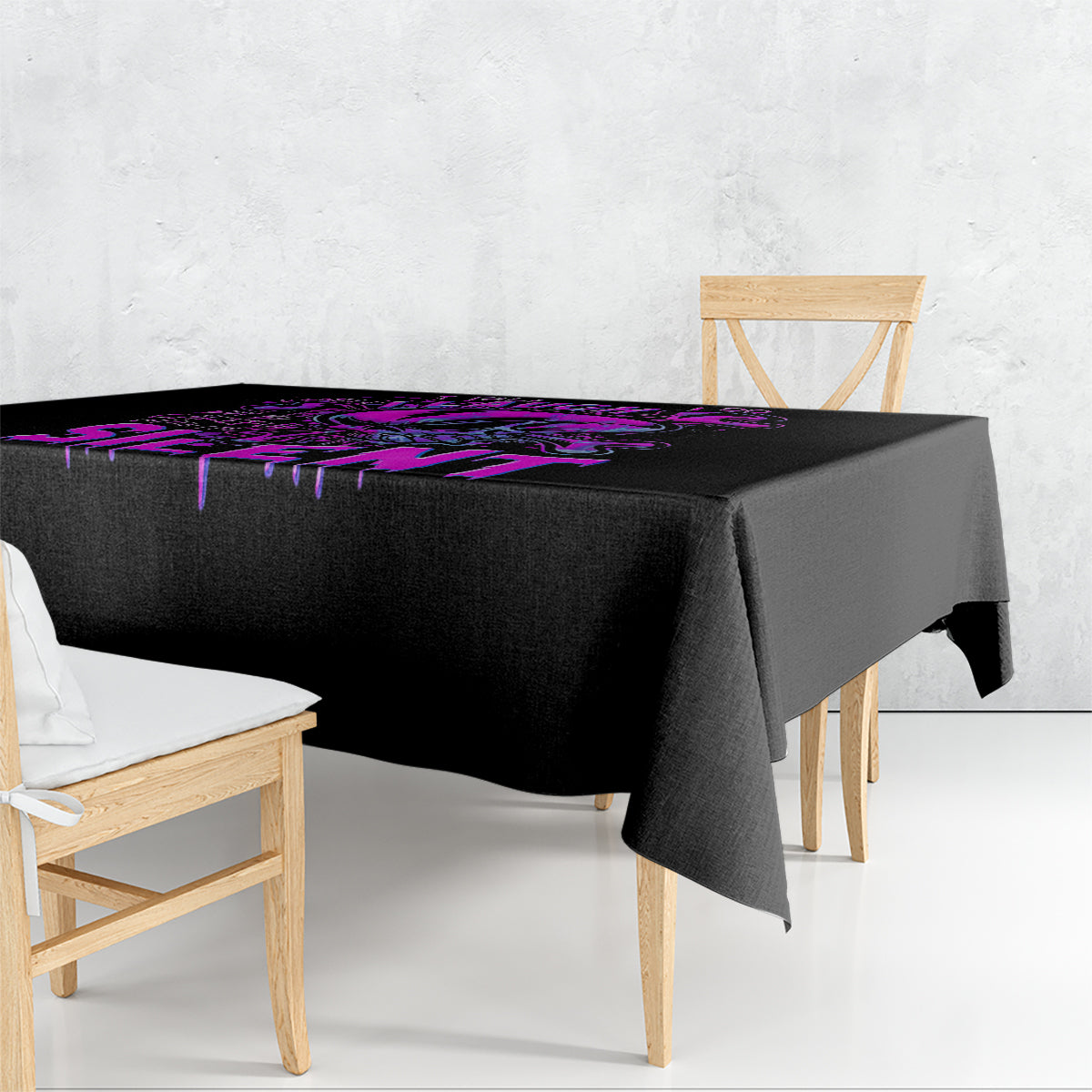 Graffiti Skull Tablecloth I Talk I Smile But Be Carefull When I Silent - Wonder Print Shop