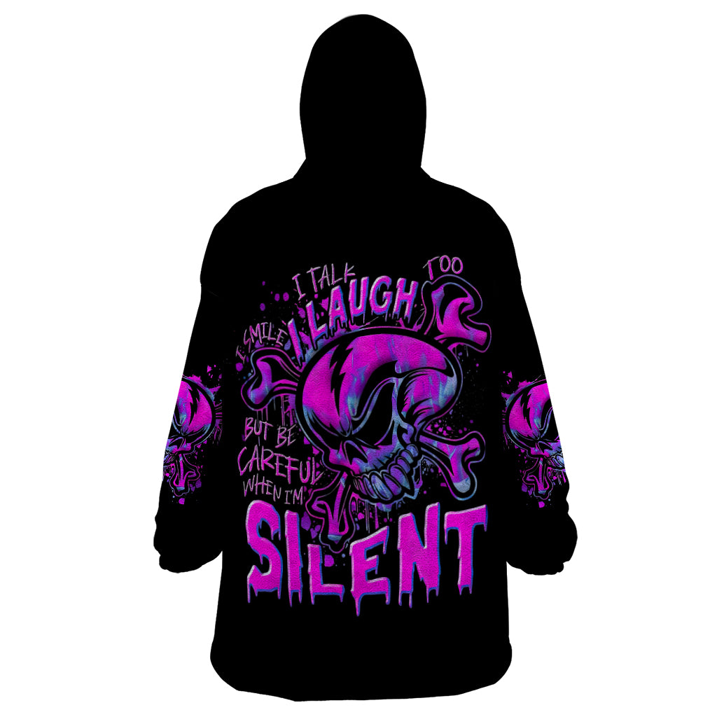 Girl Skull Wearable Blanket Hoodie I Sweet Girl Full Of Crazy - Wonder Print Shop