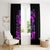 Graffiti Skull Window Curtain I Talk I Smile But Be Carefull When I Silent - Wonder Print Shop