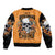Flower Skull Bomber Jacket I Try To Avoid Drama - Wonder Print Shop