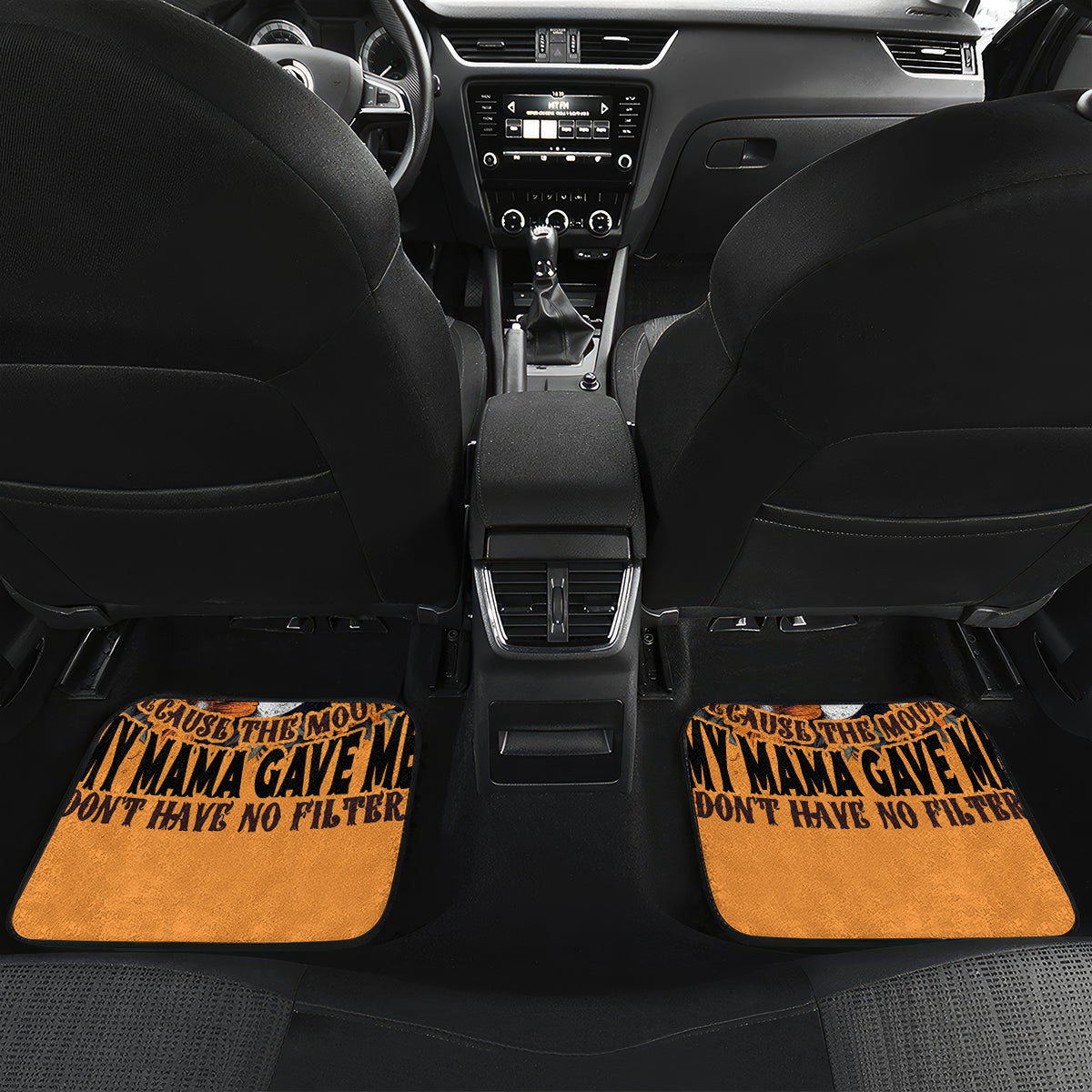 Flower Skull Car Mats I Try To Avoid Drama - Wonder Print Shop