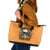 Flower Skull Leather Tote Bag I Try To Avoid Drama - Wonder Print Shop