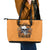 Flower Skull Leather Tote Bag I Try To Avoid Drama - Wonder Print Shop