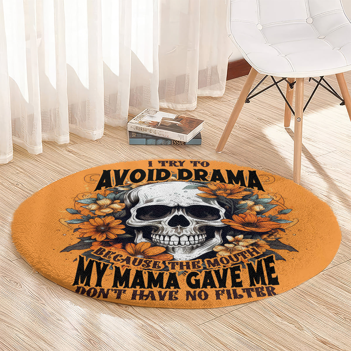 flower-skull-round-carpet-i-try-to-avoid-drama