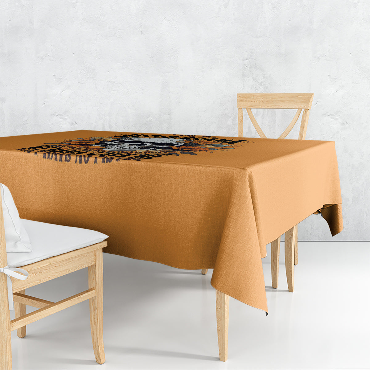 Flower Skull Tablecloth I Try To Avoid Drama - Wonder Print Shop