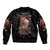 Flower Skull Bomber Jacket Iam A Sweet Girl Full Of Crazy - Wonder Print Shop
