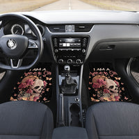 Flower Skull Car Mats Iam A Sweet Girl Full Of Crazy - Wonder Print Shop