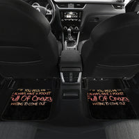 Flower Skull Car Mats Iam A Sweet Girl Full Of Crazy - Wonder Print Shop