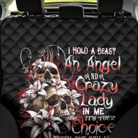 Blood Skull Back Car Seat Cover I Hold A Angel And Crazy Lady It Your Choice - Wonder Print Shop