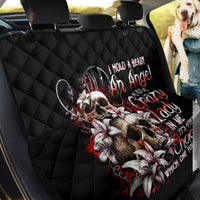 Blood Skull Back Car Seat Cover I Hold A Angel And Crazy Lady It Your Choice - Wonder Print Shop